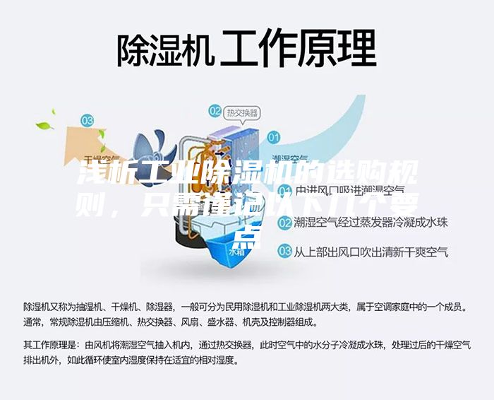 淺析工業(yè)除濕機(jī)的選購規(guī)則，只需謹(jǐn)記以下幾個要點(diǎn)