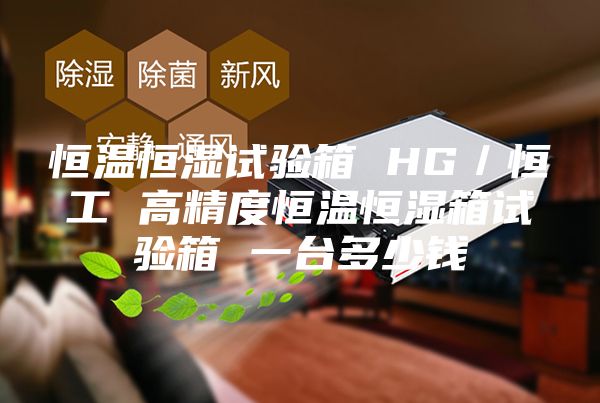 恒溫恒濕試驗箱 HG／恒工 高精度恒溫恒濕箱試驗箱 一臺多少錢
