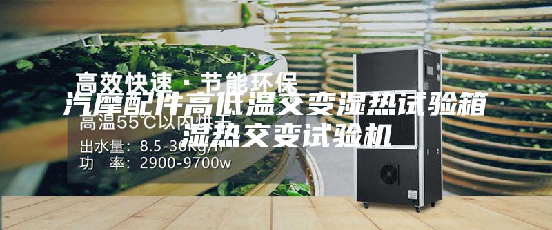 汽摩配件高低溫交變濕熱試驗箱 濕熱交變試驗機
